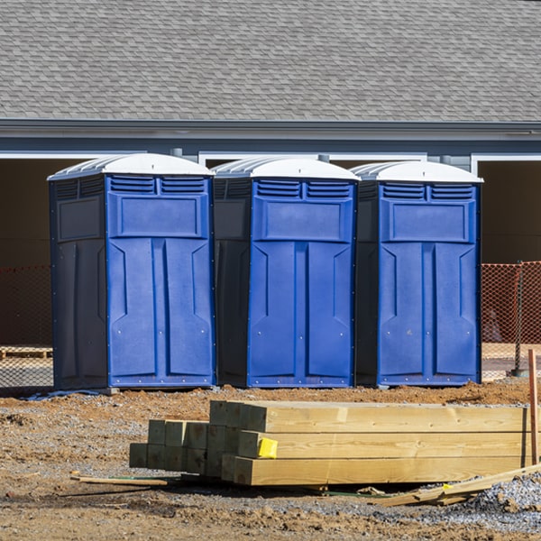 is there a specific order in which to place multiple porta potties in Spencertown